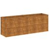 vidaXL Jardinera elevada 196x50x69 cm acero corten