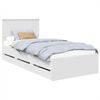 vidaXL Estructura de cama con caj&oacute;n 100 x 200 cm Madera Ingenieril