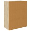 vidaXL Aparador de madera contrachapada color roble Sonoma 60x30x75 cm