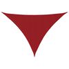 vidaXL Toldo de vela triangular tela Oxford rojo 3x3x4,24 m