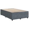 vidaXL Cama box spring con colch&oacute;n terciopelo gris oscuro 120x200 cm