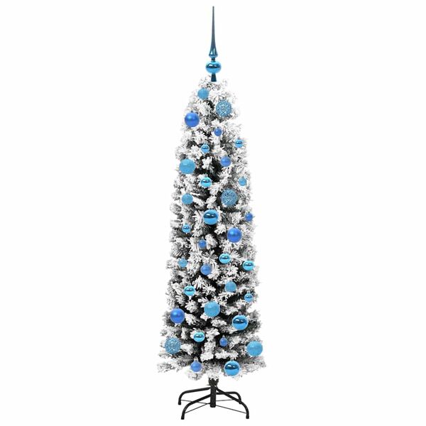 vidaXL Árbol de Navidad artificial Verde 150 cm PVC, Acero y Plástico