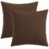 vidaXL Coj&iacute;n con almohada HEERLEN 2 uds. Marr&oacute;n Tela