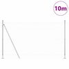 vidaXL Valla con Poste Plateado 1,6 x 10 m Acero