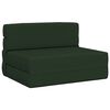 vidaXL Sof&aacute; Cama Plegable Verde oscuro 70 x 72 x 60 cm Tela