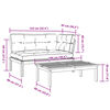 vidaXL Set de sof&aacute;s de palets de jard&iacute;n y cojines 2 pzas madera acacia