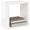 vidaXL Estantes cubo de pared 6 unidades blanco brillo 26x15x26 cm