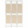vidaXL Biombo divisor de 3 paneles de tela color crema 105x165 cm