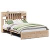 vidaXL Cama con estanter&iacute;a sin colch&oacute;n madera maciza de pino 140x200cm