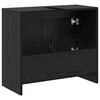 vidaXL Gabinete de Ba&ntilde;o con almacenamiento Roble Negro 63 x 29 x 55 cm