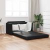 vidaXL Sof&aacute; cama 110cm Negro Cuero artificial