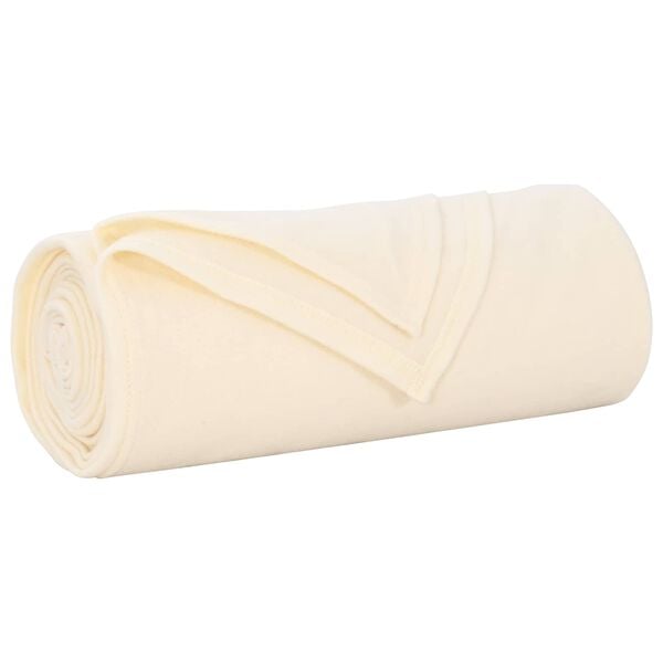 vidaXL Mantitas de Sof&aacute; 6 pcs Crema 280 x 210 cm Lana