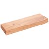 vidaXL Estante de pared madera de roble tratada marr&oacute;n claro 60x20x6cm