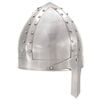 vidaXL R&eacute;plica de casco de caballero medieval antiguo LARP acero plata