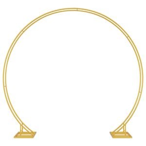 vidaXL Arco de Boda Dorado 220 x 45 x 200 cm Acero