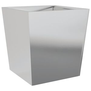 vidaXL Jardinera de acero galvanizado 50x50x50 cm