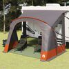 vidaXL Carpa Caravana para 3 Personas con techo Gris y naranja