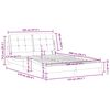 vidaXL Estructura de cama sin colch&oacute;n Zadar cuero sint&eacute;tico capuchino 120x200cm