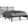vidaXL Estructura cama sin colch&oacute;n con cabecero metal negro 120x190 cm