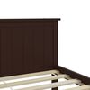 vidaXL Estructura cama sin colchón madera pino marrón oscuro 90x200 cm