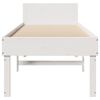 vidaXL Cama sin colchón madera maciza de pino blanca 80x200 cm
