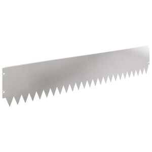 vidaXL Borde de C&eacute;sped 20 uds. 103 x 20 cm Acero Plateado