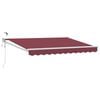 vidaXL Toldo Retr&aacute;ctil El&eacute;ctrico Rojo burdeos 3,5 x 2,5 m