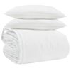 vidaXL Juego de Edred&oacute;n con almohada 3 uds. Pluma de pato