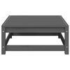vidaXL Muebles de jardín 3 piezas gris madera maciza de pino