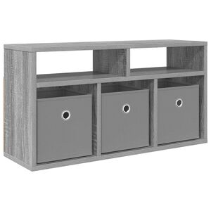 vidaXL Mueble bajo con caj&oacute;n Gris Sonoma 72 x 22,5 x 38 cm