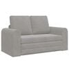 vidaXL Sof&aacute; cama Gris Claro 148 x 71 x 83 cm Terciopelo