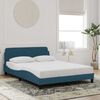 vidaXL Estructura de cama con cabecero Dover terciopelo azul 140x200 cm