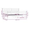 vidaXL Estructura de cama de madera maciza super king 180x200 cm