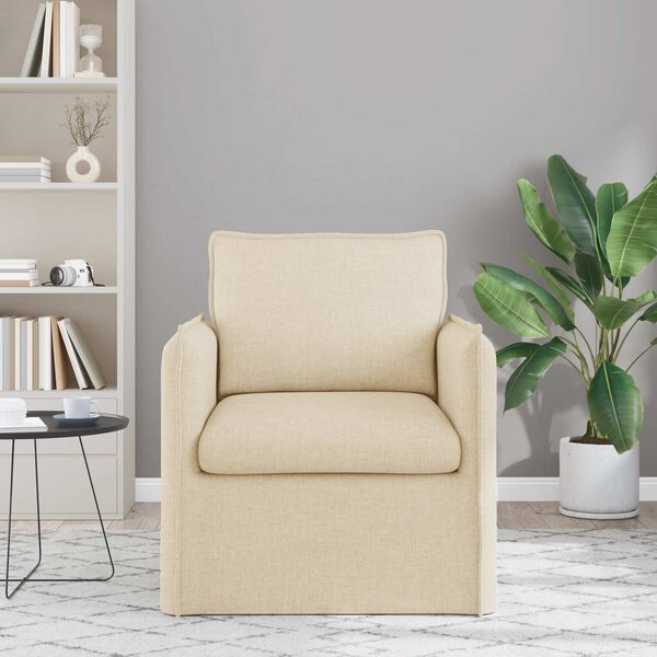 vidaXL Sof&aacute; 60cm Crema Metal