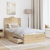 vidaXL Estructura de cama con cabecera Roble Sonoma 70 x 190 cm