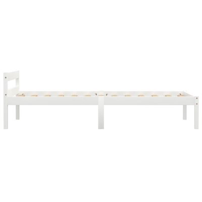 vidaXL Estructura de cama con 2 cajones madera pino blanco 100x200 cm