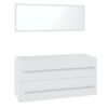 vidaXL Conjunto de muebles de ba&ntilde;o madera contrachapada blanco