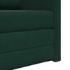 vidaXL Sof&aacute; cama 60cm Verde oscuro Terciopelo