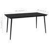 vidaXL Juego de comedor para jardín 7 piezas ratán PVC negro