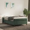 vidaXL Estructura Estructura de cama con somier terciopelo verde oscuro 120x200 cm