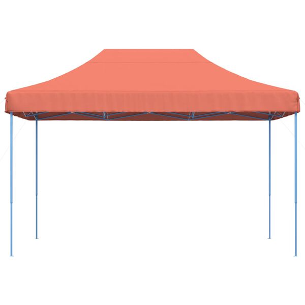 vidaXL Tienda de fiesta plegable Pop-Up terracota 410x279x315 cm