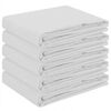vidaXL Tela para Mesa 5 uds. Rectangular Blanco 140 x 220 cm Poli&eacute;ster