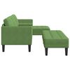 vidaXL Juego de Sofá 2 pcs Verde claro 173 x 131 x 67 cm Terciopelo