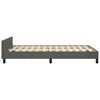vidaXL Estructura de cama sin colch&oacute;n terciopelo gris oscuro 120x200cm