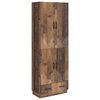 vidaXL Juego de armarios 2 uds. Madera envejecida Madera de ingenier&iacute;a