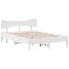 vidaXL Estructura de cama sin colch&oacute;n madera de pino blanca 120x200 cm