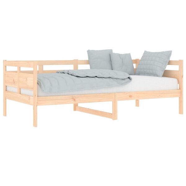 vidaXL Sof&aacute; cama madera maciza de pino 90x190 cm
