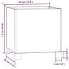 vidaXL Jardineras con patas 2 uds acero corten oxidado 30x30x30 cm