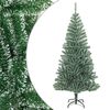 vidaXL &Aacute;rbol de Navidad artificial verde con nieve 180 cm