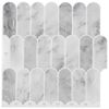 vidaXL Loseta de pluma 50 uds. M&aacute;rmol Gris 30 x 30 cm